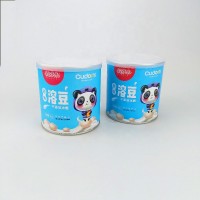 OEM Logo Bio-degradable Airtight Compositive Paper Puff Can For Food