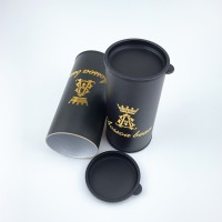 OEM Manufacturer Custom Printed Round Tshirt Tube Packaging Boxes with Kraft Paper