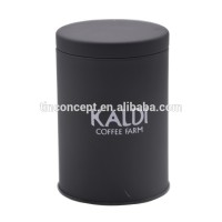 Wholesale unique metal black tea Coffee packaging tin box with screw lid