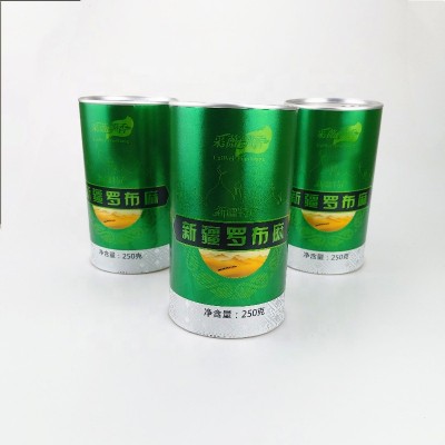 Custom Lamination Food Grade Airtight Composite Craft Paper Tea Canister