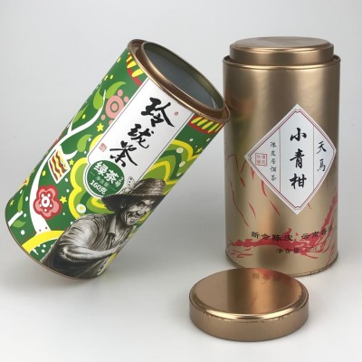 Paper Tea Custom Wholesale Round Empty Can