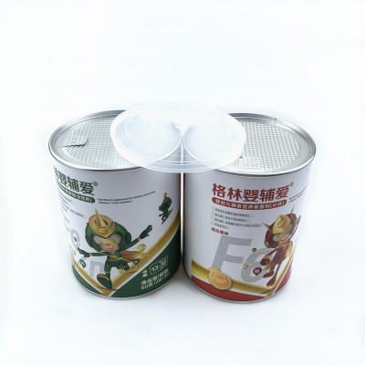 Hot Sale Biodegradable Kraft Paper Food Grade Round Milk Powder Box Packaging