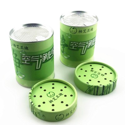 Custom size Private Label Paper Air Freshener Cans with Air Holes