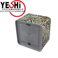 0.23mm thickness square metal coffee bean container tin boxes with lid