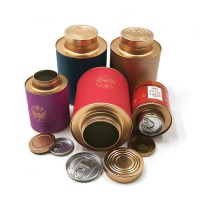 Large Food Grade Ecofriendly Kraft Paper Tube Packaging Paper Cans Compostable