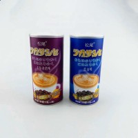 Paper Tube Packaging With peel off lid Biodegradable Coffee Tin